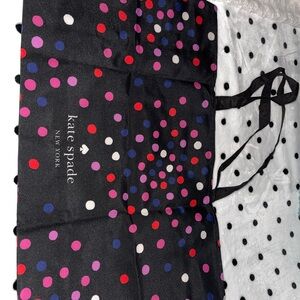 Kate Spade Black Tote with Colorful Polka Dots
